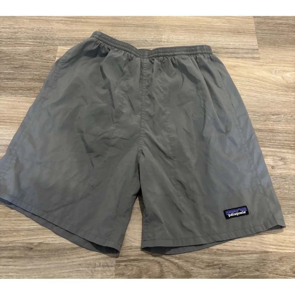 Patagonia Baggies Swim Shorts Mens Small Trunks Pockets Quick Dry Gray